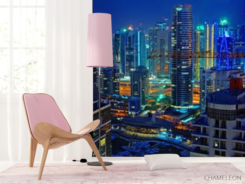 Фотошпалери будівництво в мегаполісі - 4