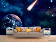 Фотообои Земля и комета - 1