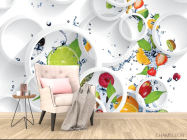 Фотообои 3д фрукты - 4