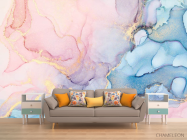 Фотообои Розовый fluid art - 1