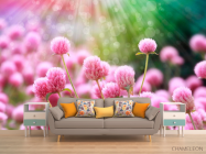 Фотообои Розовый клевер - 1