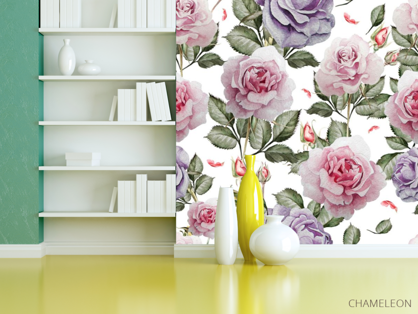 Фотошпалери Патерн з троянд - 3