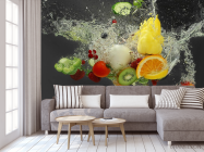 Фотообои Фрукты в воде - 3