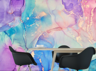 Фотошпалери яскравий різнокольоровий флюїд - 1