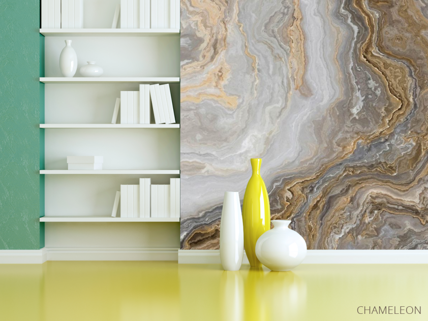 Фотошпалери коричневий мармур - 3