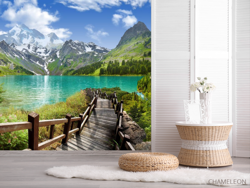 Фотошпалери Дорога до озера - 2