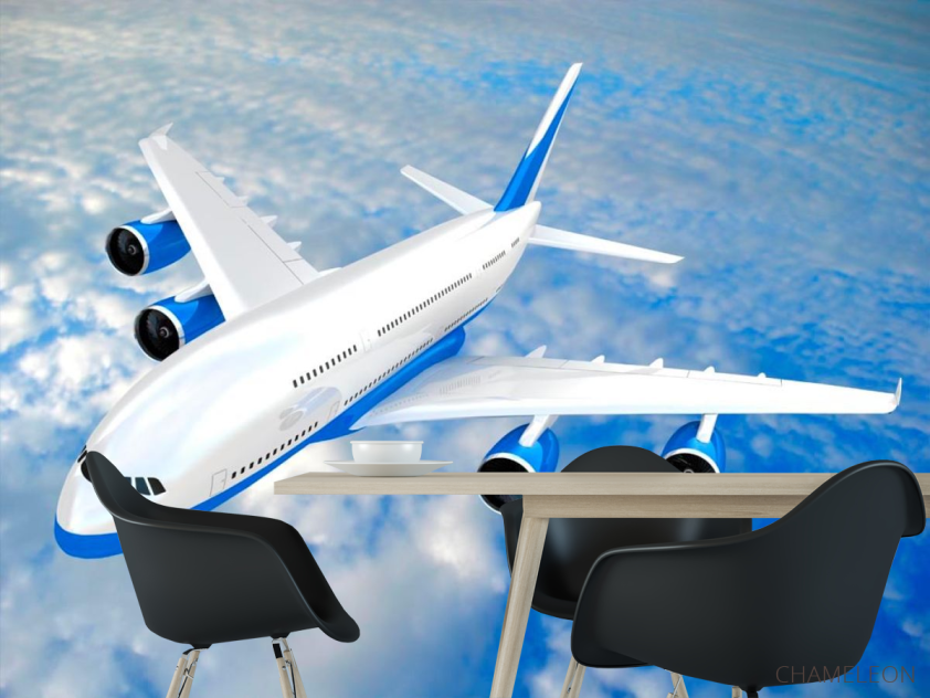 Фотошпалери Літак в хмарах - 1