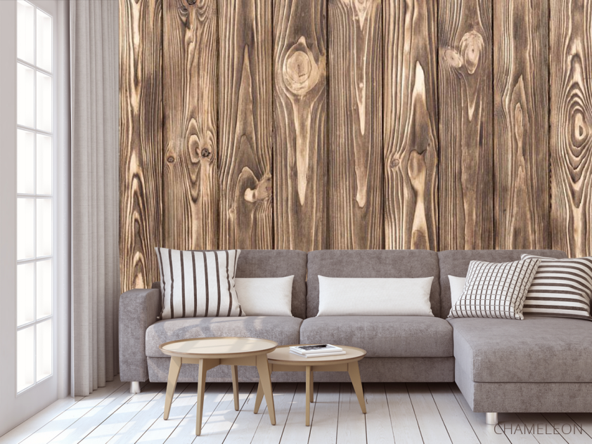 Фотообои Деревянные доски лофт - 3