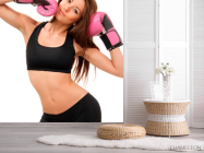 Фотошпалери Дівчина в боксерських рукавичках - 2