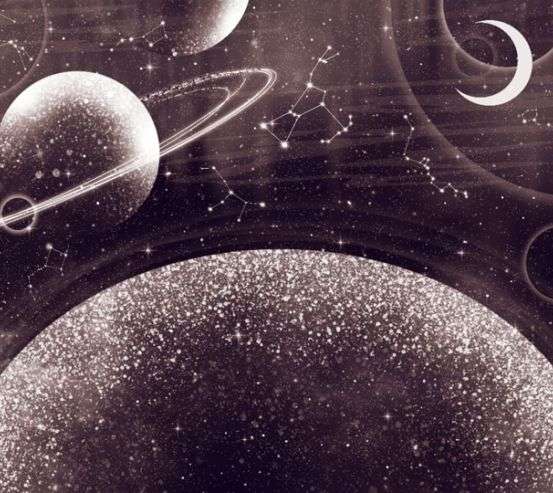 Фотошпалери дизайнерські планети коричневий відтінок Фотошпалери дизайнерські планети коричневий відтінок 33294_1