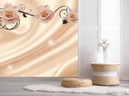 Фотошпалери Троянди на атласі 3d - 2