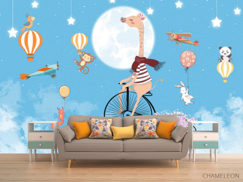 Фотообои Звери на велосипедах - 1