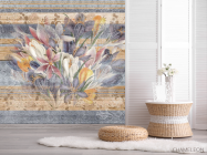 Фотошпалери Крокус на геометричному тлі - 2