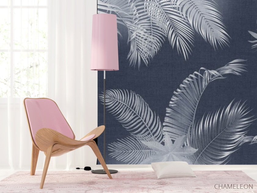 Фотошпалери Листя на синьому - 4