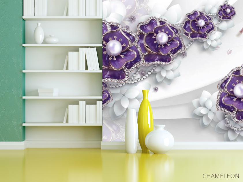 Фотошпалери 3Д брошки - 3