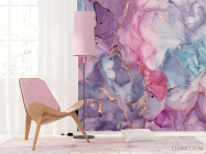 Фотошпалери Фіолетовий Fluid art - 4