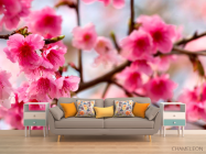 Фотообои Дерево с розовыми ветами - 1