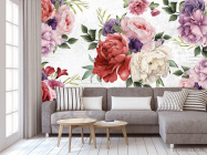Фотообои Винтажные яркие цветы - 3