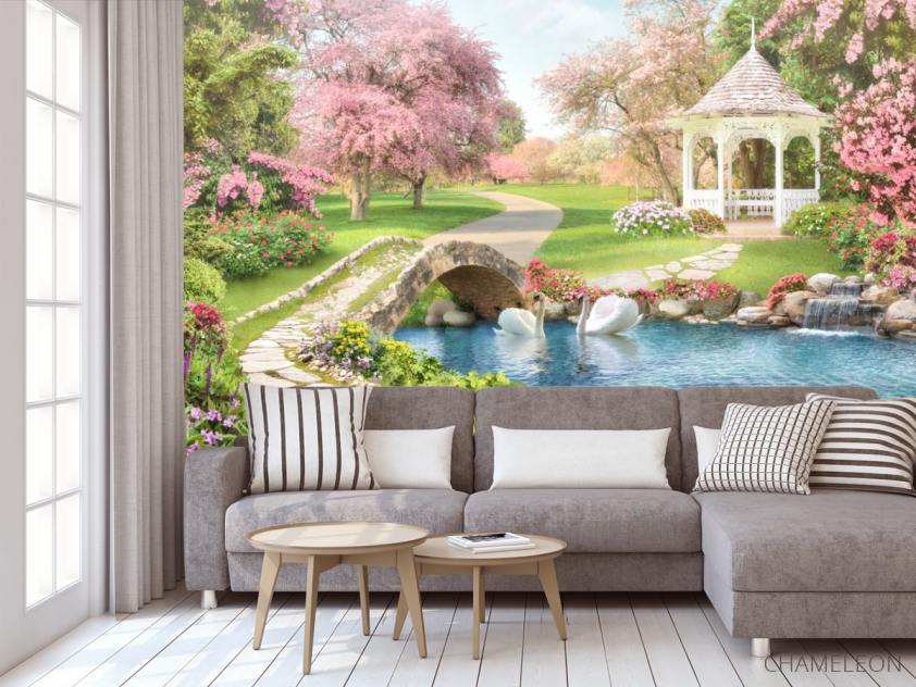 Фотообои в кухню Озеро - 3