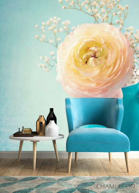 Фотообои Пион белый в вазе - 4