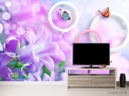 Фотообои фиолнтовый цветок - 2