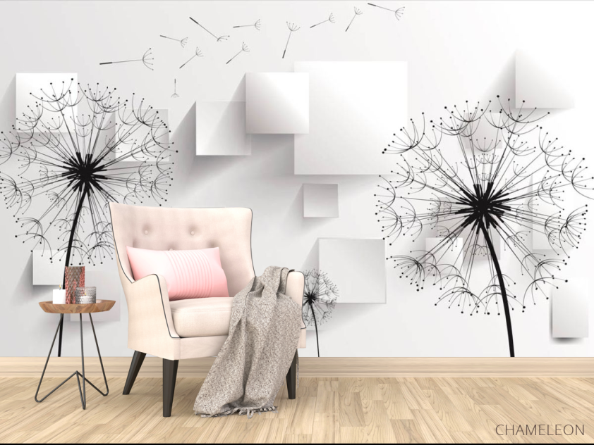 Фотообои Векторные одуванчики - 4