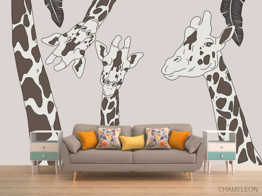 Фотообои детская жирафы - 1