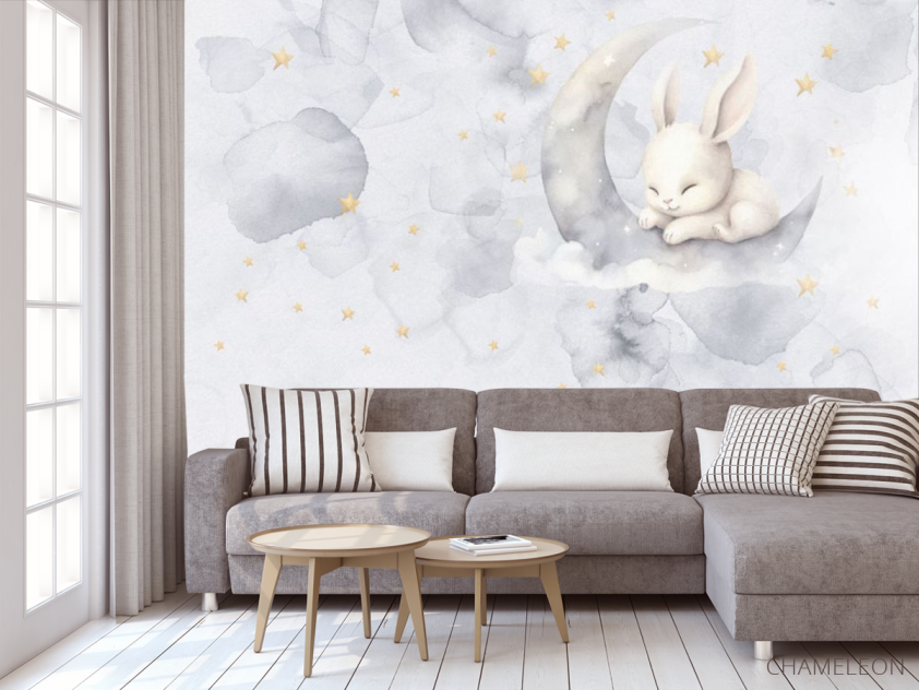 Фотообои Зайка и луна - 3