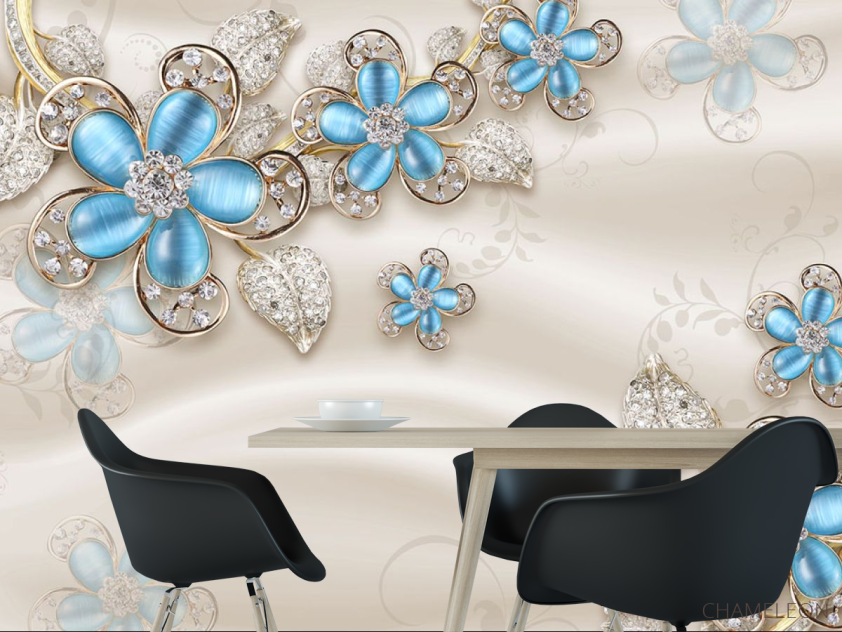 Фотошпалери Брошки на атласі - 1