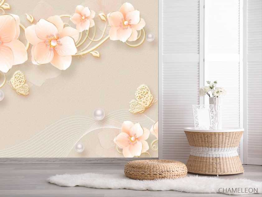 Фотошпалери 3Д Квіти - 2