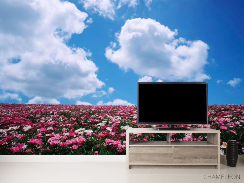 Фотообои Цветы, небо, тучи - 2