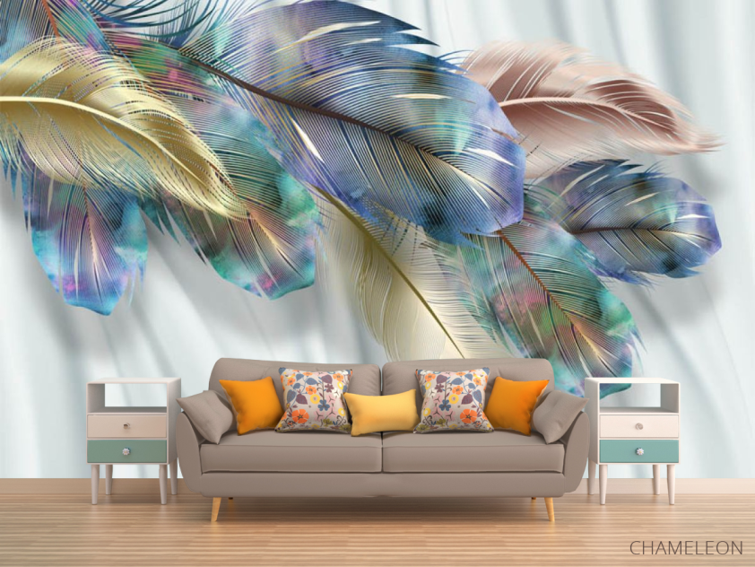 Фотообои Яркие перья - 1