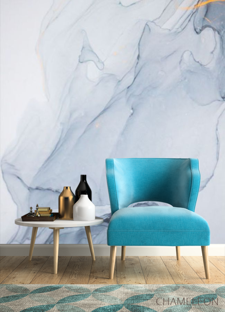 Фотообои Чернильные разводы в стиле флюид арт. - 4