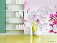 Фотошпалери 3D квіти - 3