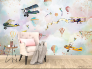 Фотообои Детский летящий транспорт - 4