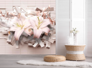 Фотошпалери 3d лілії - 2