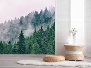 Фотошпалери ліс в тумані - 2