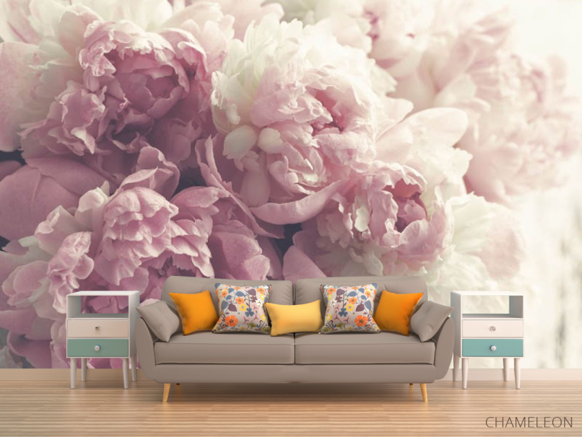 Фотообои Розовые пионы - 1