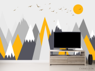 Фотообои Оранжевые горы - 2