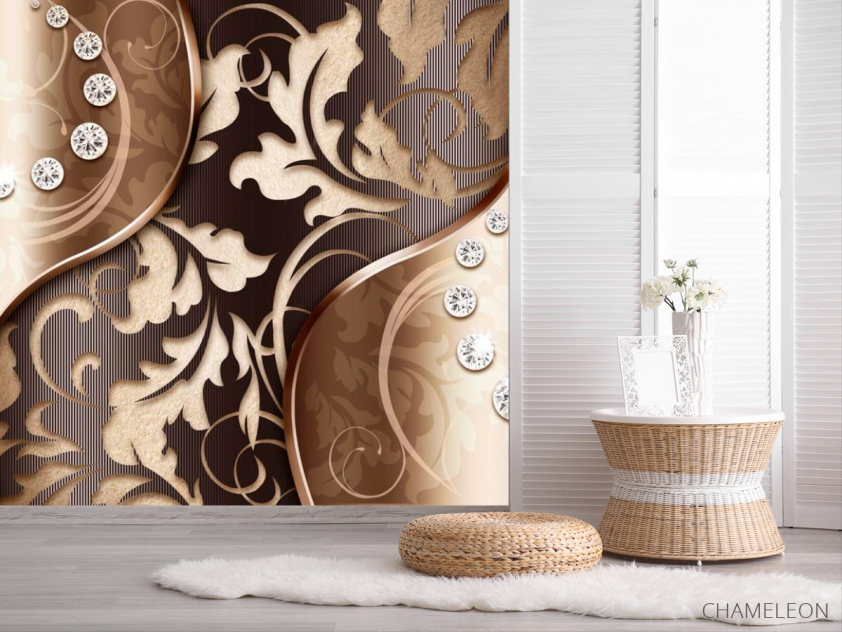 Фотошпалери 3d візерунок і камені - 2