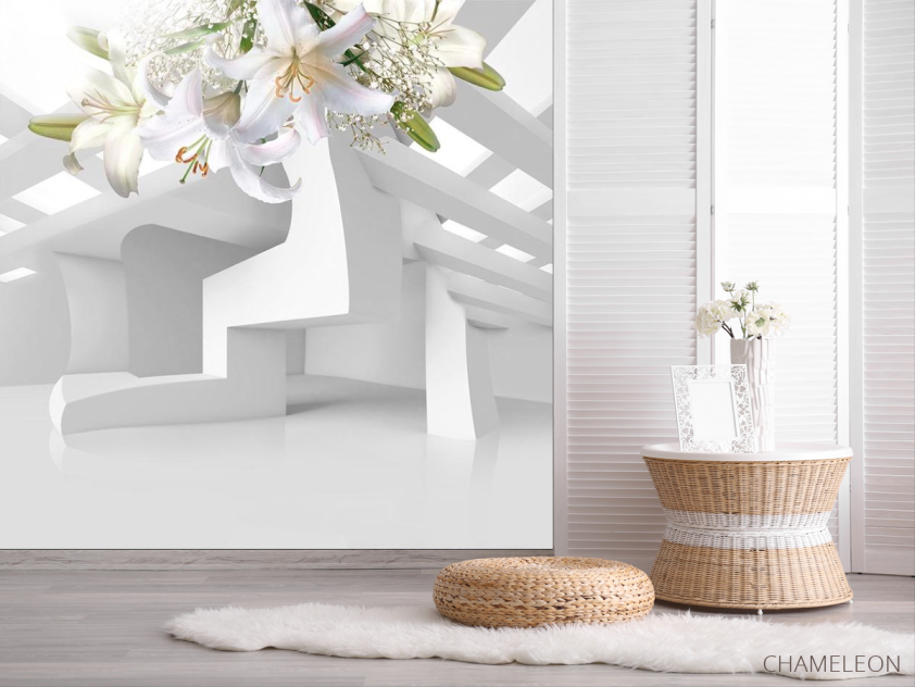 Фотошпалери 3d лілії - 2