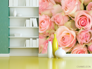 Фотошпалери букет рожевих троянд - 3