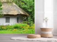 Фотошпалери будиночок з солом'яним дахом - 2