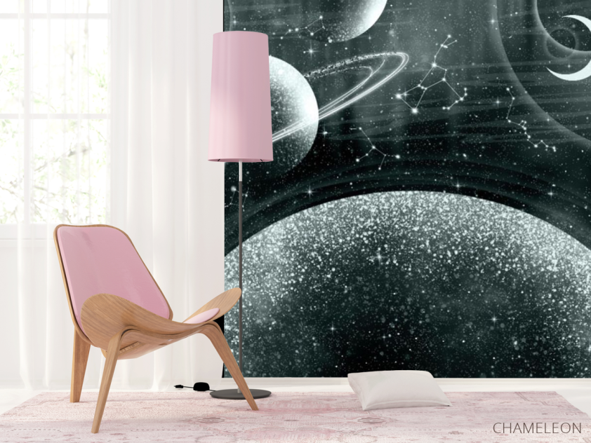 Фотошпалери дизайнерські планети коричневий відтінок - 4