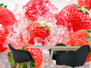 Фотошпалери Полуниця по льоду - 1