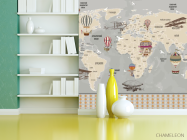 Шпалери в дитячу Карта - 3