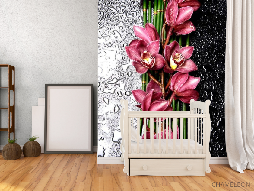 Фотообои Бордовые орхидеи - 2