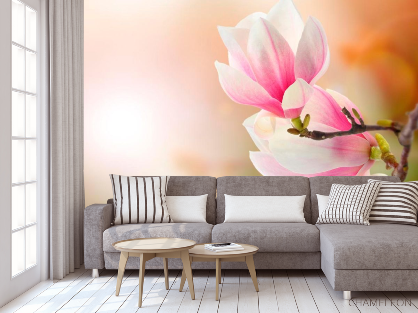 Фотообои На дереве распустились цветы - 3