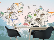 Фотошпалери Карта і тропіки - 1