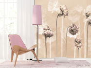 Фотошпалери мінімалістичні квіти - 4